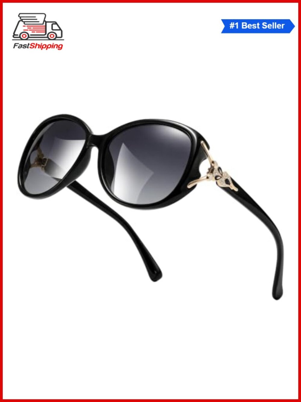 ✨ FIMILU Oversized Polarized Sunglasses UV400 Retro Oval Scratch Resistant